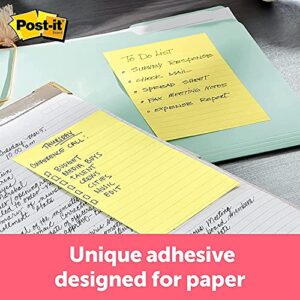 Post-it Notes, 4 x 6 Inches, 1000 Sheets, Assorted Colors, 10 Pads