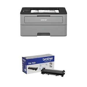 brother compact monochrome laser printer, hll2350dw with high yield black