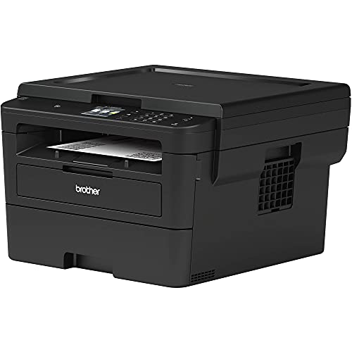 Brother HL-L2395DWA All-in-One Wireless Monochrome Laser Printer with Scanner and Copier for Home Office, White - 36 ppm, 2400 x 600 dpi, 250-sheet, Auto Duplex Printing, NFC, Hi-Speed USB