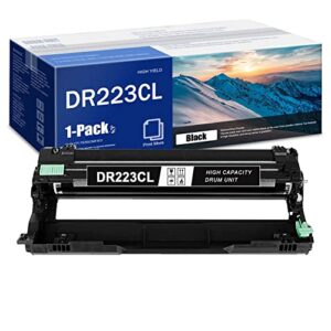 eaxiuce dr223clbk drum dr223cl black high yield drum unit 1-pack compatible dr223cl drum unit replacement for brother mfc-l3770cdw l3730cdw hl-3290cdw dcp-l3550cdw printer, dr223cl ink