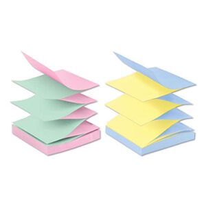 post-it pop-up notes pop-up refills, 3 x 3, 4 alternating ultra colors, 12 100-sheet pads/pack | mmm r330ualt (priced per pack)