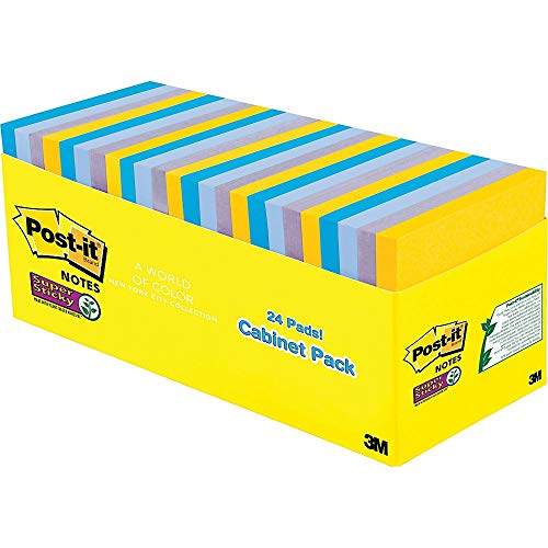 Post-it Super Sticky Notes - New York Color Collection
