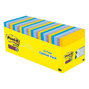 Post-it Super Sticky Notes - New York Color Collection