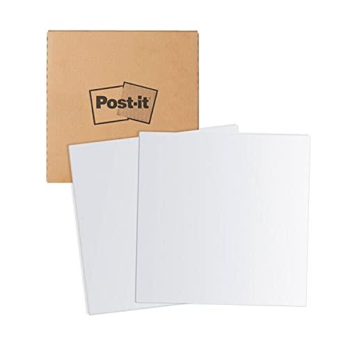 Post-it Flex Write Surface Sheets, 2 Pack, 9.1 x 9.1 in, Instant Whiteboard, Use Dry Erase and Permanent Markers (FWS-Sheets-2PK)