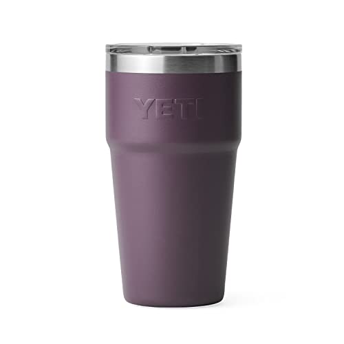 YETI Rambler 16 oz Stackable Pint, Vacuum Insulated, Stainless Steel with MagSlider Lid, Nordic Purple