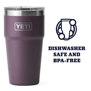 YETI Rambler 16 oz Stackable Pint, Vacuum Insulated, Stainless Steel with MagSlider Lid, Nordic Purple