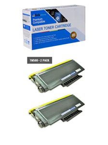 inksters compatible toner cartridge replacement for brother tn580 high yield black – compatible with hl 5240 5250dn 5250dnt 5280dw dcp 8060 8065dn mfc 8460n (2 pack)