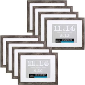 8 pack: gray belmont frame with mat by studio décor®