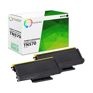 tct premium compatible toner cartridge replacement for brother tn-570 tn570 black high yield works with brother dcp-8040 8045 hl-5140 5150 5170 mfc-8120 8220 8440 8640 printers (7,000 pages) – 2 pack