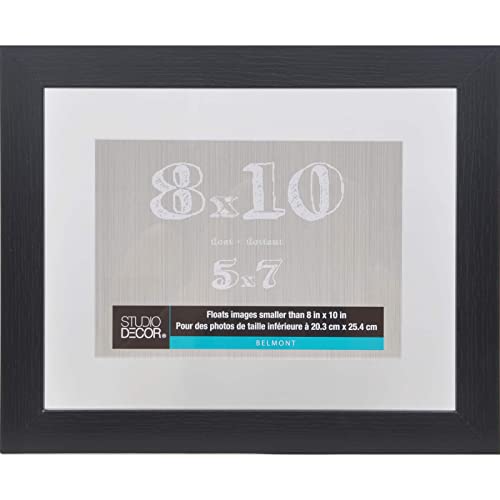 MICHAELS Bulk 8 Pack: Black 8”; x 10”; Float Frame, Belmont by Studio Décor®