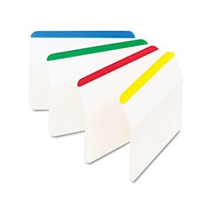 post-it durable filing tabs 2″x1.5″ 24/pkg-assorted primary colors