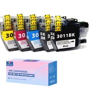 nextpage lc3011 lc3013 xl ink cartridges replacement for brother lc3011 lc3013 lc3013xl works with brother mfc-j491dw mfc-j895dw mfc-j690dw mfc-j497dw printer, lc3011 brother ink cartridge 5 pack