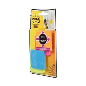 Post-it F2208SSAU Super Sticky Full Adhesive Notes, 2"x2", Rio de Janeiro Colors, 8 Pads/Pack