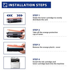 MANDBOY TN227 BK/C/M/Y Toner Cartridge Replacement for Brother TN-227 Compatible MFC-L3770CDW MFC-L3730CDW HL-3210CW HL-3230CDW HL-3270CDW HL-3230CDN DCP-L3510CDW DCP-L3550CDW Printer 4 Pack