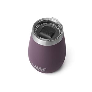 yeti rambler 10 oz wine tumbler, vacuum insulated, stainless steel with magslider lid, nordic purple