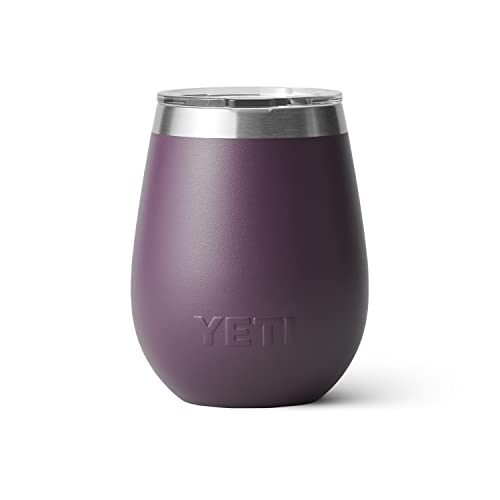 YETI Rambler 10 oz Wine Tumbler, Vacuum Insulated, Stainless Steel with MagSlider Lid, Nordic Purple