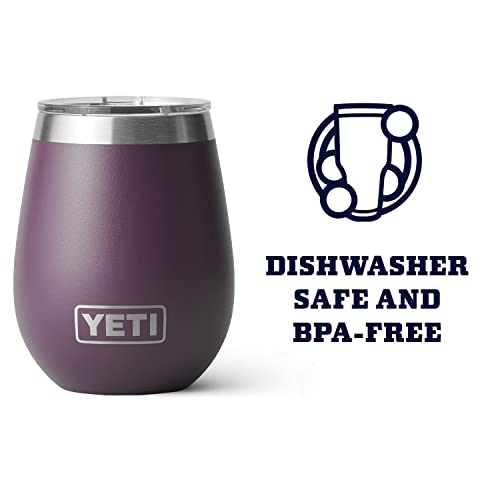 YETI Rambler 10 oz Wine Tumbler, Vacuum Insulated, Stainless Steel with MagSlider Lid, Nordic Purple