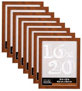 michaels bulk 8 pack: honey 16”; x 20”; frame, belmont by studio décor®
