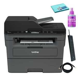 brother dcp-l2550dw all-in-one aio compact multifunction wireless monochrome laser printer with auto-duplex best-value bundle – includes – essential cleaning kit + more