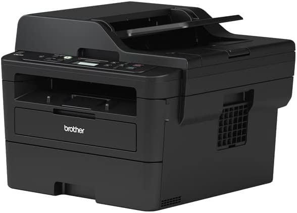 Brother DCPL2550DW Monochrome Wireless Laser Printer, Print Scan Copy, Automatic Duplex Printing, 2-Line LCD Display, 36 ppm, 50-Sheet ADF, 2400 x 600 dpi, Black, Bundle with Cefesfy Printer Cable