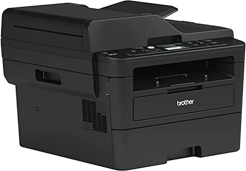 Brother DCPL2550DW Monochrome Wireless Laser Printer, Print Scan Copy, Automatic Duplex Printing, 2-Line LCD Display, 36 ppm, 50-Sheet ADF, 2400 x 600 dpi, Black, Bundle with Cefesfy Printer Cable