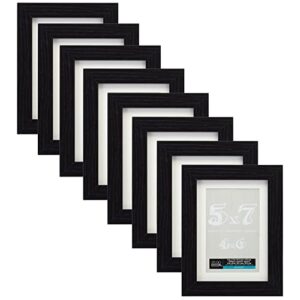 8 pack: black belmont frame with mat by studio décor®