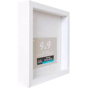 Michaels Bulk 8 Pack: White 9”; x 9”; Belmont Shadow Box by Studio Décor®