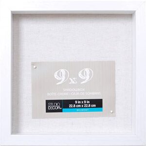 Michaels Bulk 8 Pack: White 9”; x 9”; Belmont Shadow Box by Studio Décor®