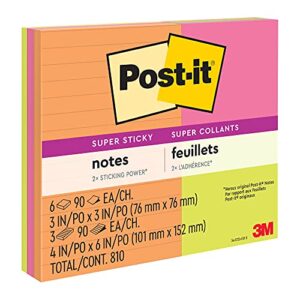 post-it® super sticky notes – energy boost collection