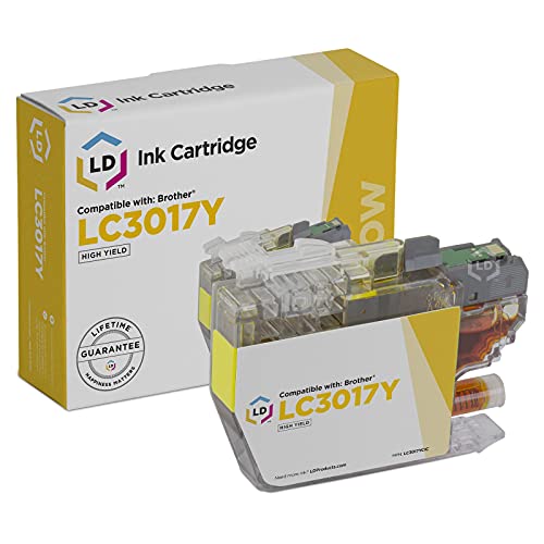 LD Compatible Ink Cartridge Replacement for Brother LC3017Y High Yield (Yellow)