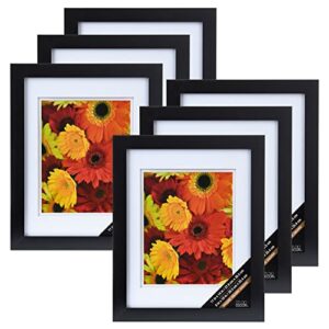 michaels bulk 6 pack: black 8”; x 10”; gallery wall frame with double mat by studio décor®