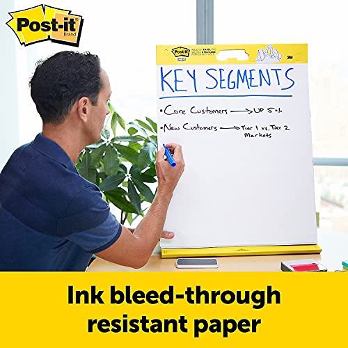 Post-It 563De Dry Erase Board/Plain Paper Pad,20-Inch X23-Inch,Plain,20 Shts,We