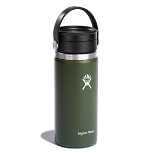 Hydro Flask 16 oz Wide Mouth Bottle with Flex Sip Lid Olive