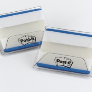 Post-it Tabs, 2 in, Solid, Blue, 25 Tabs/On-The-Go Dispenser, 2 Dispensers/Pack (686F-50BL)