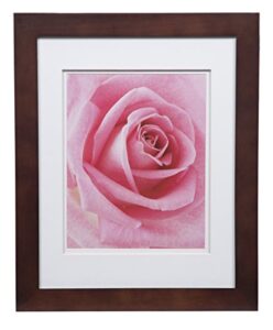 gallery solutions wall mount double mat picture frame, 11″ x 14″, multicolor