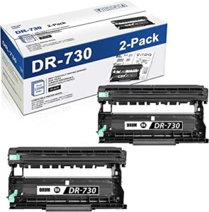maxcolor 2 pack dr730 dr-730 drum unit replacement for brother dcp-l2550dw hl-l2390dw l2370dw/dwxl l2350dw l2395dw mfc-l2750dw l2710dw l2750dwxl printer drum unit (toner not included)