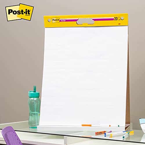 Post-it Doodle Pad, Portable Art Easel, Self-Stick Tabletop Easel Pad, 20 in x 23 in, 20 Sheets/Pad, 2 Pads/Pack (563R-DP)