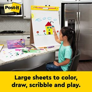 Post-it Doodle Pad, Portable Art Easel, Self-Stick Tabletop Easel Pad, 20 in x 23 in, 20 Sheets/Pad, 2 Pads/Pack (563R-DP)