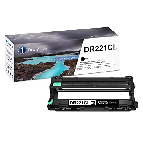 BIGSPCE DR-221 Black Drum Unit Compatible High Yield DR-221CL Drum Unit Replacement for Brother DR221CL Drum for MFC-9130CW 9140CDN HL-3140CW 3150CDN DCP-9015CDW 9020CDN Printer (1-Pack)