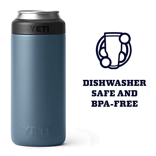 YETI Rambler 12 oz. Colster Slim Can Insulator for the Slim Hard Seltzer Cans, Nordic Blue