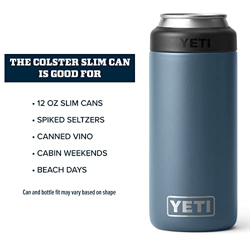 YETI Rambler 12 oz. Colster Slim Can Insulator for the Slim Hard Seltzer Cans, Nordic Blue