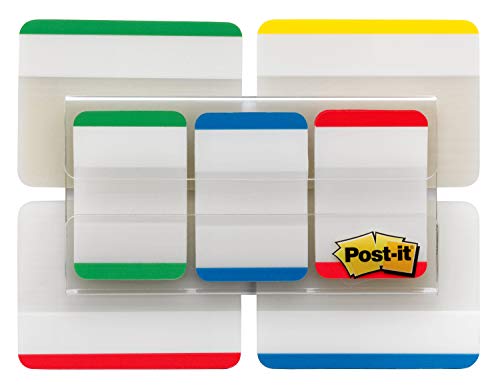 Post-it Tabs Value Pack, Asst Primary Colors, 1 in and 2 in Sizes, 114 Tabs/Pack (686-VAD1)