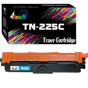 (1 x cyan) 4benefit 1-pack compatible tn221 tn225 toner cartridge replacement for brother hl-3140cw hl-3170cdw mfc-9130cw mfc-9330cdw mfc-9340cdw laser printer