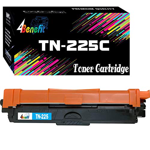 (1 x Cyan) 4Benefit 1-Pack Compatible TN221 TN225 Toner Cartridge Replacement for Brother HL-3140CW HL-3170CDW MFC-9130CW MFC-9330CDW MFC-9340CDW Laser Printer