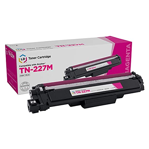 LD Products Compatible Replacement for Brother TN227 Toner Cartridge TN-227 TN227M TN-227M High Yield (Magenta, Single-Pack) for use in HL 3070CW HL-L3210CW HL-L3230CDW HL-L3270CDW HL-L3290C Printers