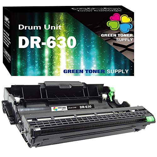 (1 x Drum) Green Toner Supply Compatible DR630 Drum Unit (Drum only) Replacement for DCP-L2520DW DCP-L2540DW MFC-L2700DWMFC-L2740DW Printer