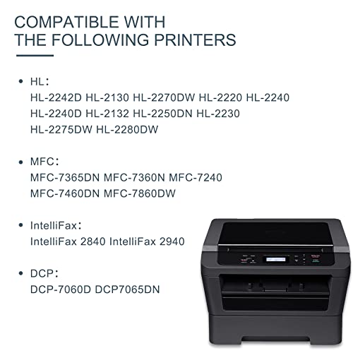 Onward TN4201pk TN420 Toner Cartridge: Compatible with Brother TN-420 Toner Cartridge Black High Yield Replacement for Brother Printer HL-2280DW DCP-7060D Intellifax 2840 2940 Ink (2,600 Pages)