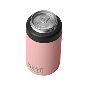 yeti rambler 12 oz. colster can insulator for standard size cans, sandstone pink