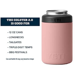 YETI Rambler 12 oz. Colster Can Insulator for Standard Size Cans, Sandstone Pink