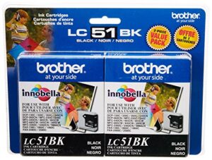 brother lc lc51bk2pks lc 51bk ink cartridge ink